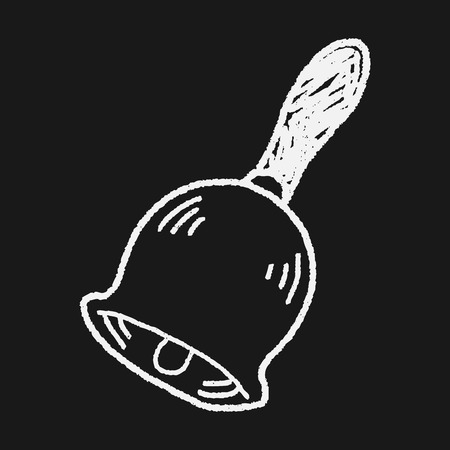 school bell doodleのイラスト素材