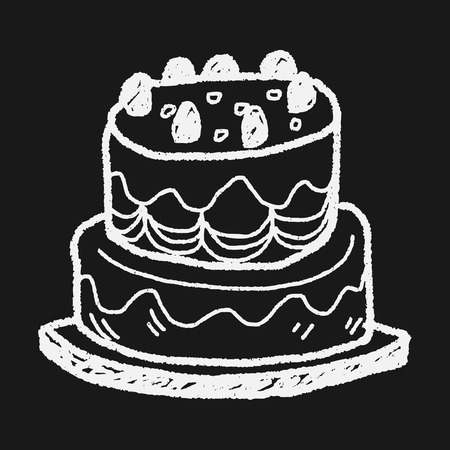 doodle cakeのイラスト素材