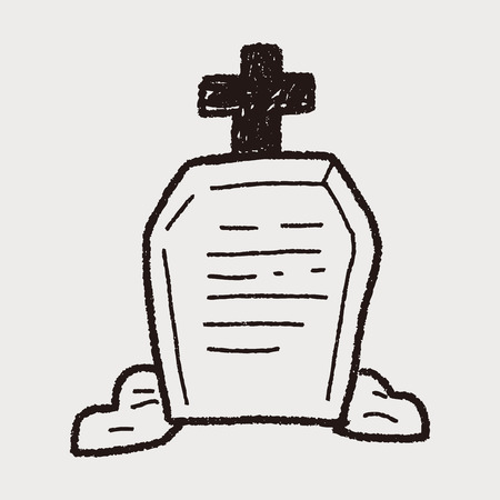 grave doodleのイラスト素材