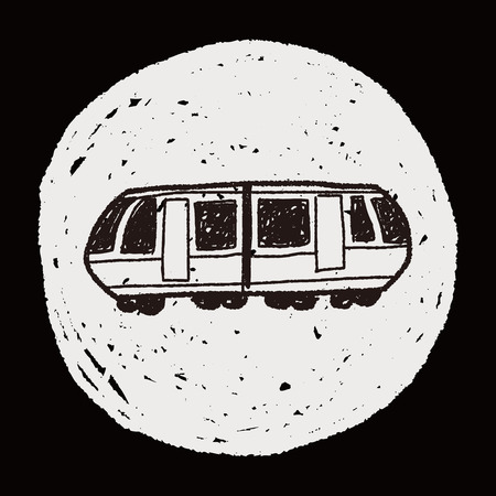 train doodleのイラスト素材