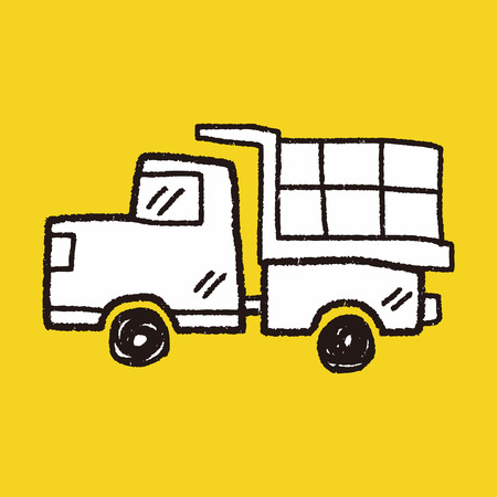 Doodle Toy carのイラスト素材