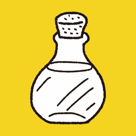 Doodle medicinal liquidのイラスト素材