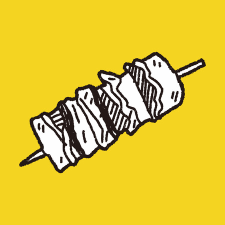 Doodle Kebabのイラスト素材