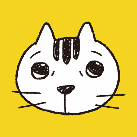 Doodle Catのイラスト素材