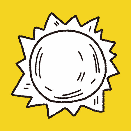 Doodle Sunのイラスト素材