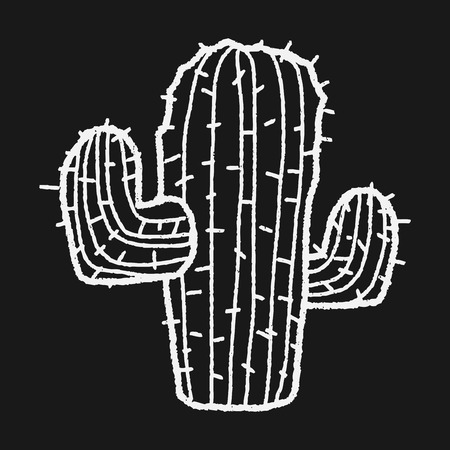 doodle cactusのイラスト素材