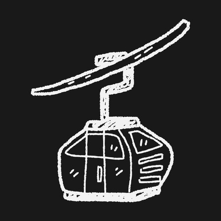 cable car doodleのイラスト素材