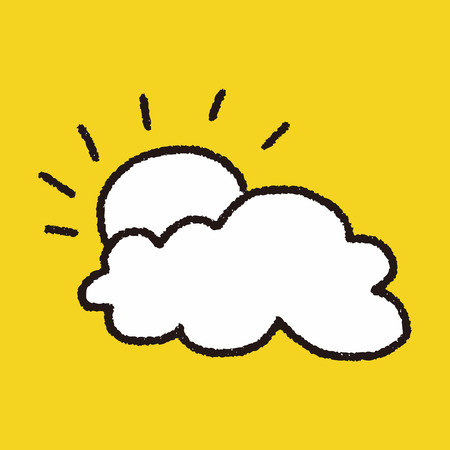 doodle Sunのイラスト素材