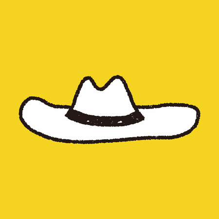 doodle hatのイラスト素材