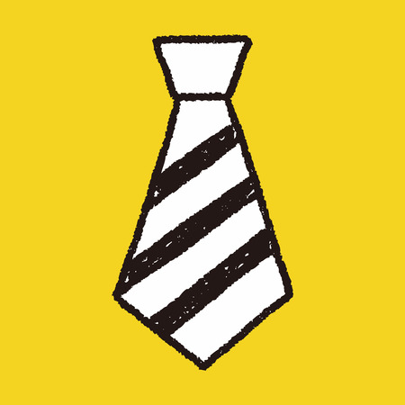 doodle tieのイラスト素材