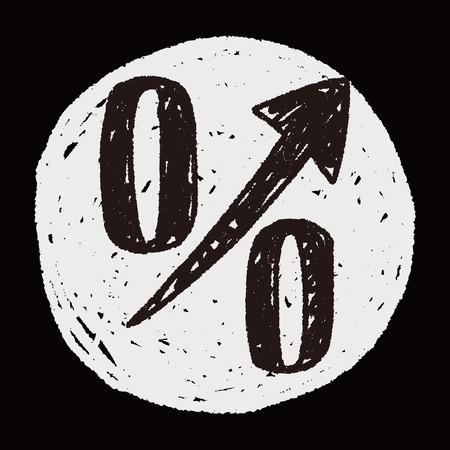 percentage doodleのイラスト素材