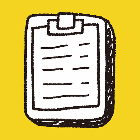 doodle documentのイラスト素材