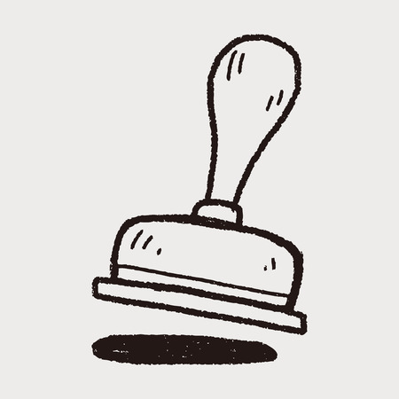 stamp doodleのイラスト素材