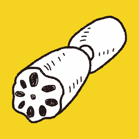 Lotus doodleのイラスト素材