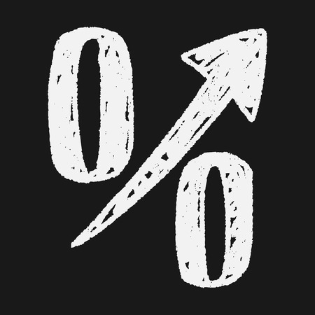 percentage doodleのイラスト素材