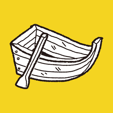 Boat doodleのイラスト素材
