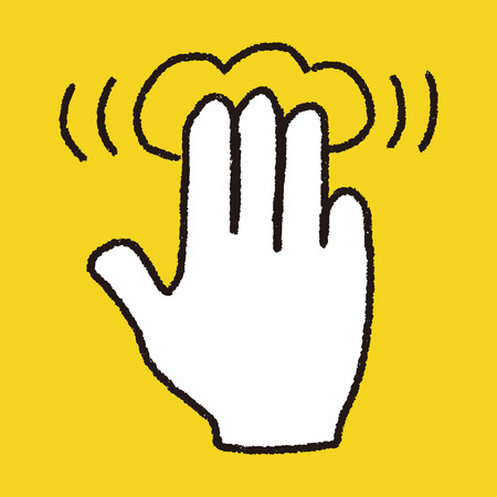 Gesture doodleのイラスト素材