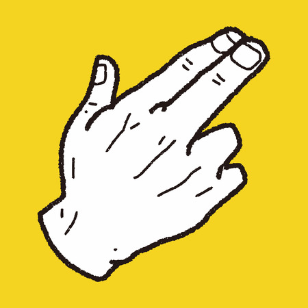 Gesture doodleのイラスト素材