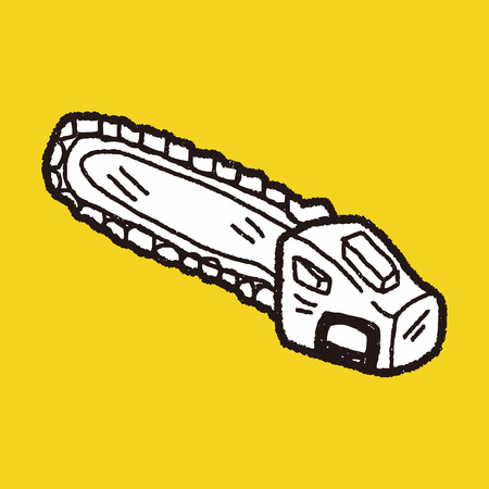 chainsaw doodleのイラスト素材
