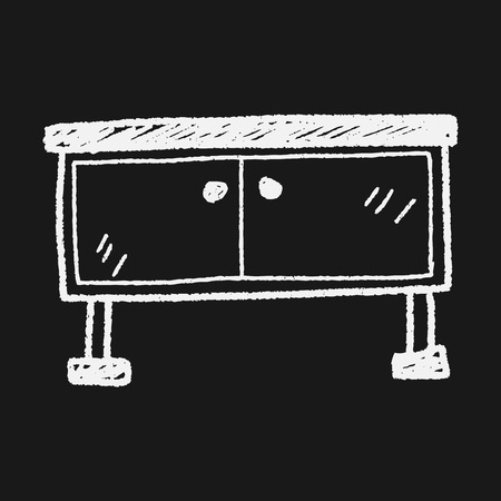 cabinet doodleのイラスト素材