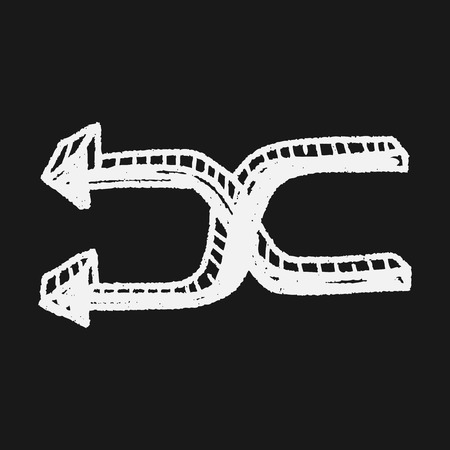 shuffle doodleのイラスト素材