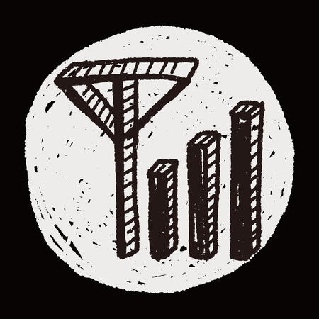 doodle wifiのイラスト素材