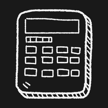 Doodle Calculatorのイラスト素材