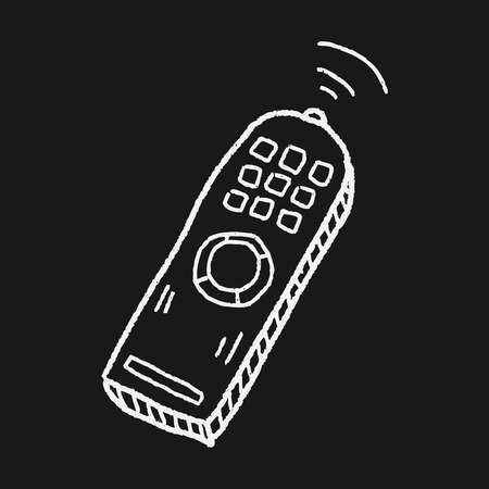 Remote control doodleのイラスト素材
