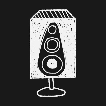 speaker doodleのイラスト素材