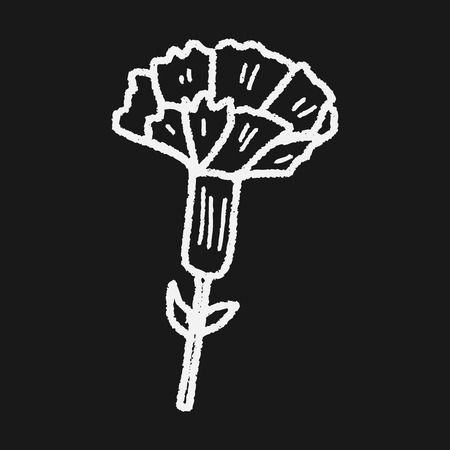 flower doodleのイラスト素材