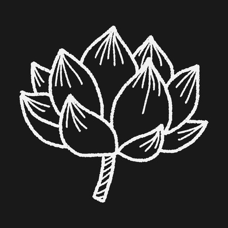 flower doodleのイラスト素材