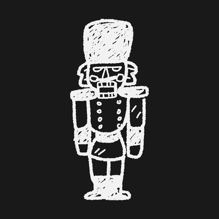 toy soldier doodleのイラスト素材