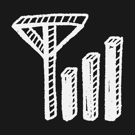 doodle wifiのイラスト素材