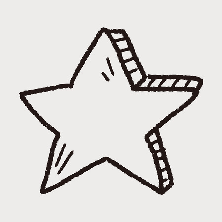 Doodle Starのイラスト素材