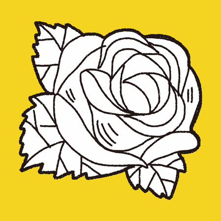 flower doodleのイラスト素材