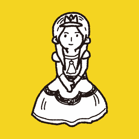 princess doodleのイラスト素材