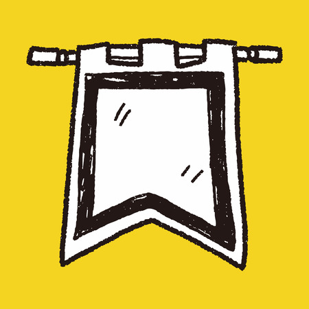 royal flag doodleのイラスト素材