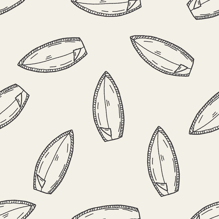Doodle Surf seamless pattern backgroundのイラスト素材