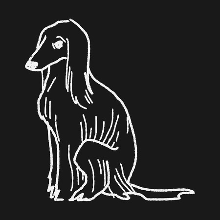 dog doodleのイラスト素材