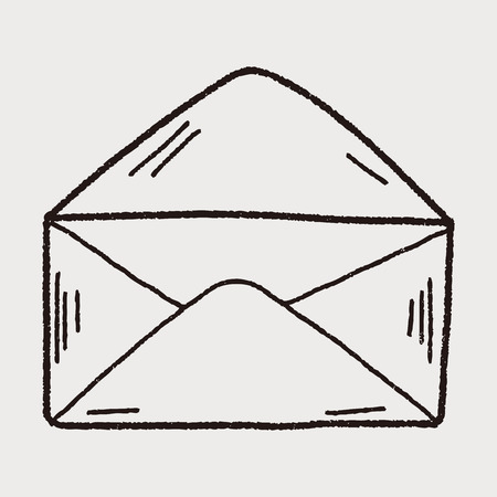 doodle send mailのイラスト素材