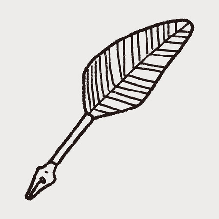 Quill doodleのイラスト素材