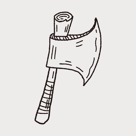 Ax doodleのイラスト素材