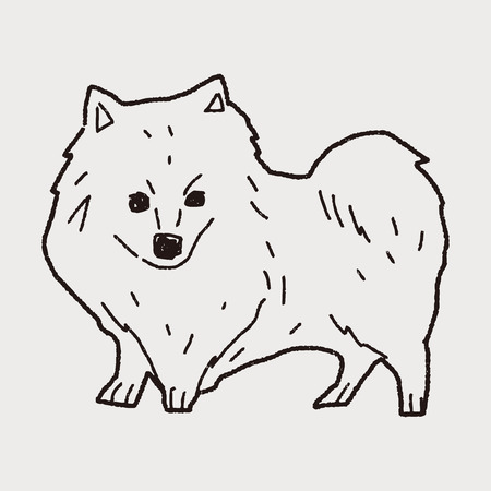 dog doodleのイラスト素材