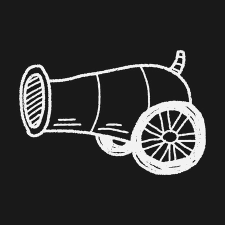 cannon doodleのイラスト素材