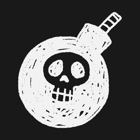 bomb doodleのイラスト素材