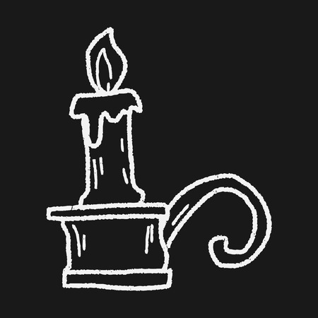 candlestick doodleのイラスト素材