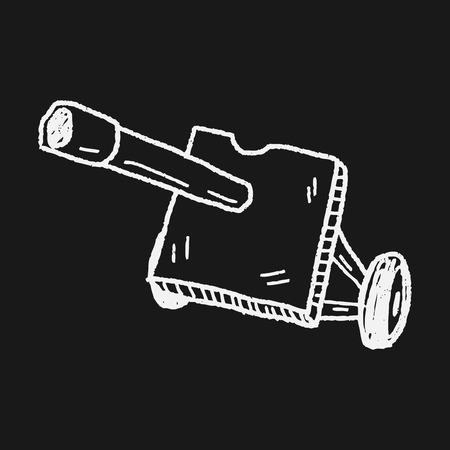 cannon doodleのイラスト素材