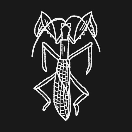 Manti doodleのイラスト素材