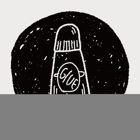 glue doodleのイラスト素材