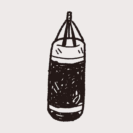 sandbag doodleのイラスト素材